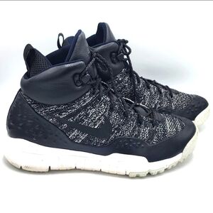 Nike Lupinek Flynit Black OREO Sneaker Boot Men's size 9 Shoes